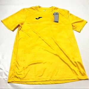 Joma Sports Mens Tee Shirt Active Top Shirt Yellow